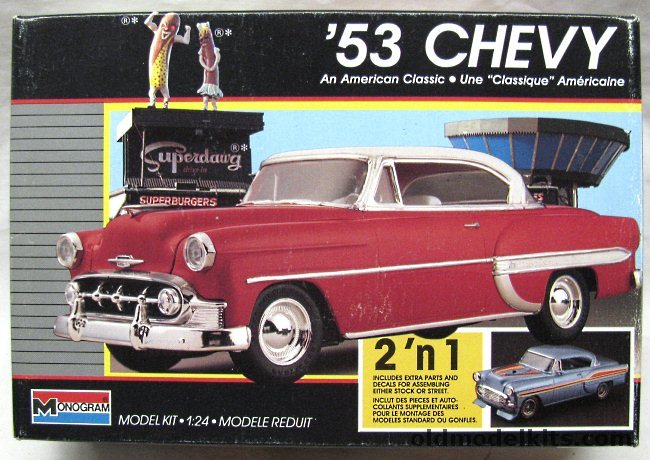 Monogram 1953 Chevrolet Bel Air 2 Door Hardtop, 2781 plastic model kit